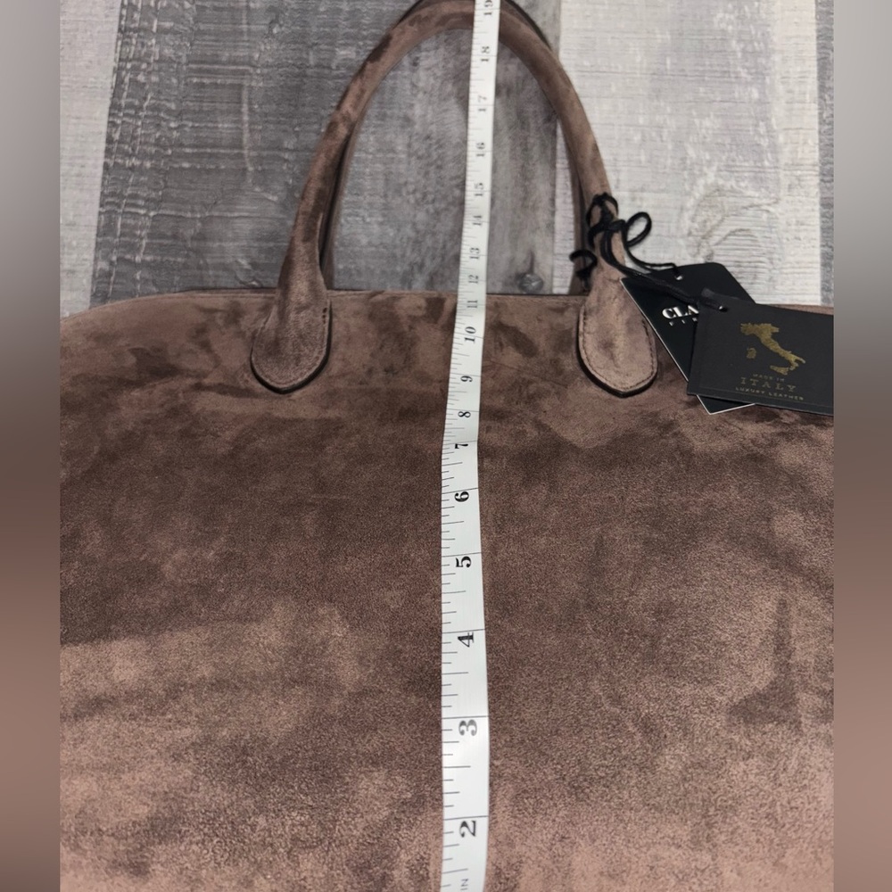 🤎NEW Claudia Firenze Margaux Style Bag In Suede - Picture 13 of 13